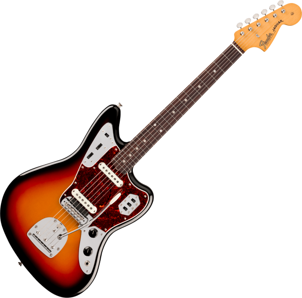 ギター Fender MEX Vintera 60s Jaguar 3ST Custom Fender Vintera III Mid '60s Jaguar (MEX, RW) - 3-color sunburst