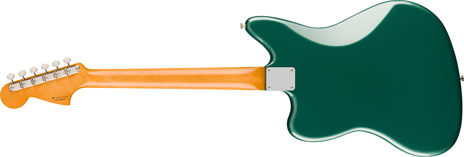 Fender Jaguar Mid 60s Vintera 3 Shsc Mex 2s Trem Rw - Sherwood Green Metallic - Guitare Électrique RÉtro Rock - Variation 1