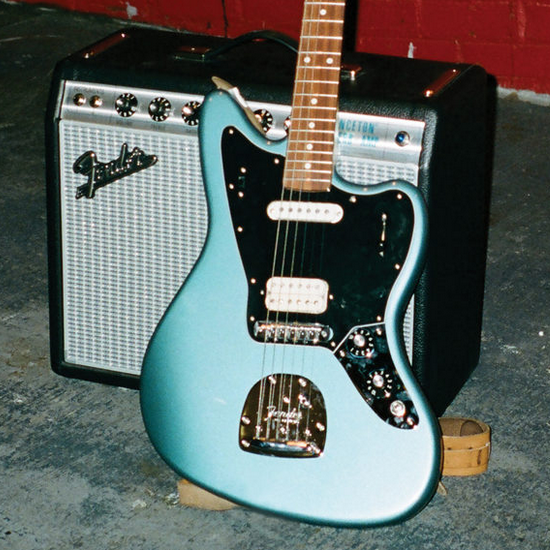 Fender Jaguar Player Mex Hs Trem Pf - Tidepool - Guitare Électrique RÉtro Rock - Variation 5