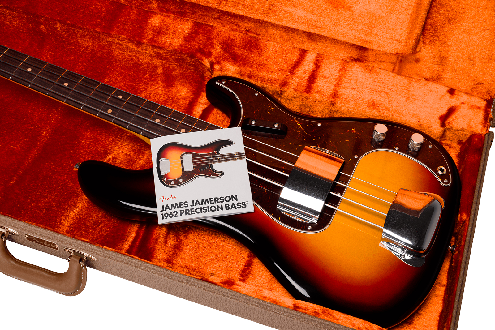 Fender James Jamerson Precision Bass 1962 Signature Usa Rw - Heirloom 3-color Sunburst - Basse Électrique Solid Body - Variation 5