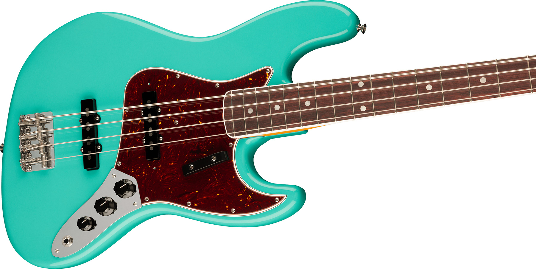 Fender Jazz Bass 1966 American Vintage Ii Usa Rw - Sea Foam Green - Basse Électrique Solid Body - Variation 2