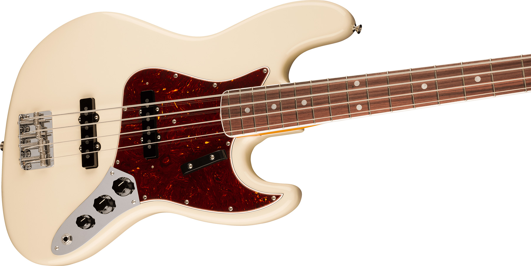 Fender Jazz Bass 1966 American Vintage Ii Usa Rw - Olympic White - Basse Électrique Solid Body - Variation 2