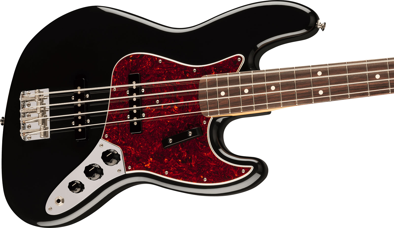 Fender Jazz Bass 60s Vintera Ii Mex Rw - Black - Basse Électrique Solid Body - Variation 2