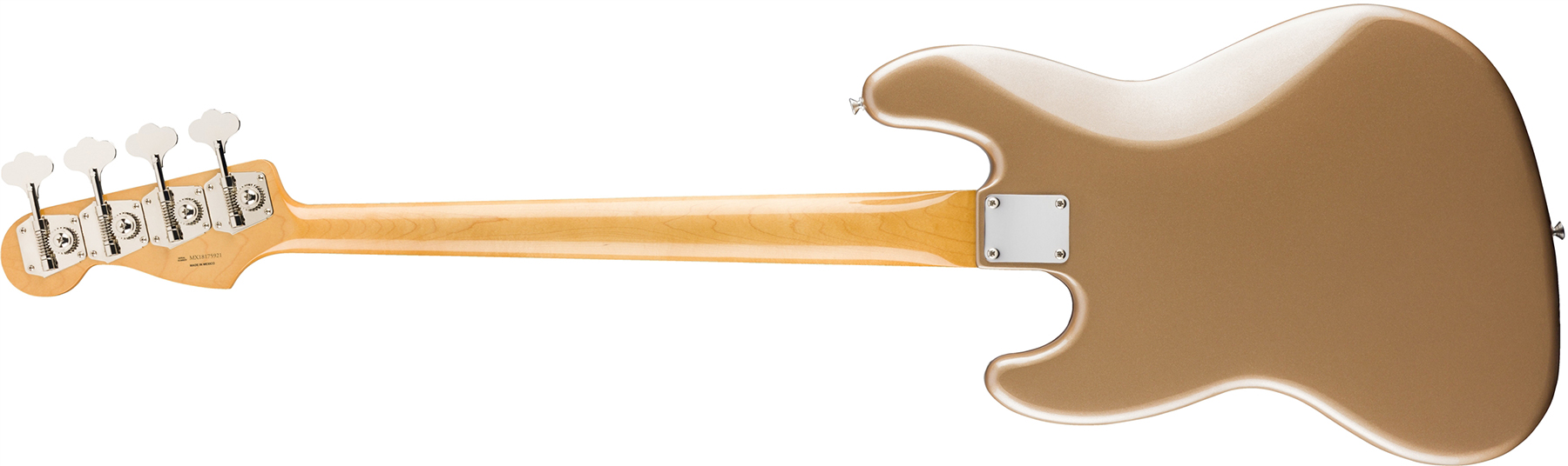 Fender Jazz Bass 60s Vintera Vintage Mex Pf - Firemist Gold - Basse Électrique Solid Body - Variation 1