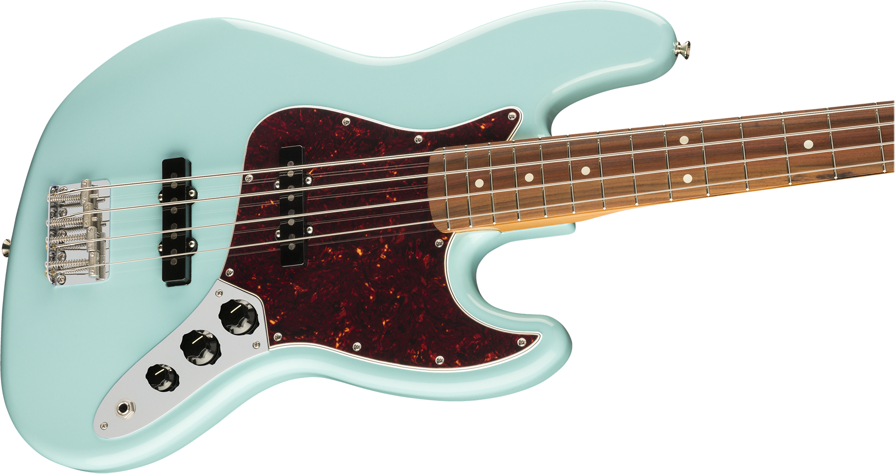 Fender Jazz Bass 60s Vintera Vintage Mex Pf - Daphne Blue - Basse Électrique Solid Body - Variation 2