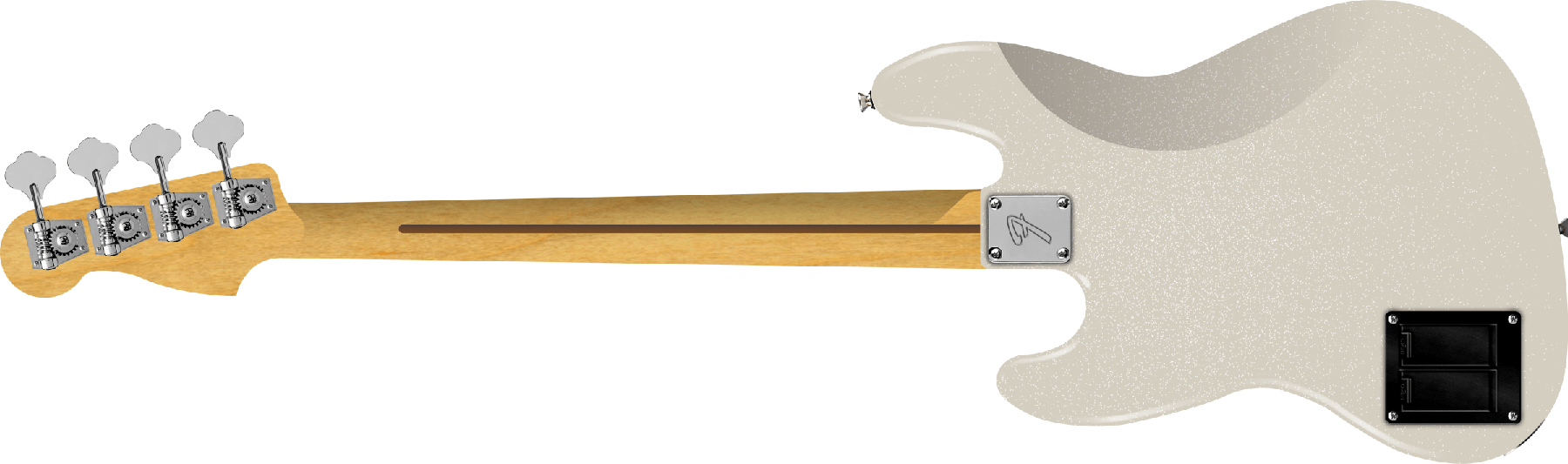 Fender Jazz Bass Active Player Ii Modified Mex Mn - Olympic Pearl - Basse Électrique Solid Body - Variation 1