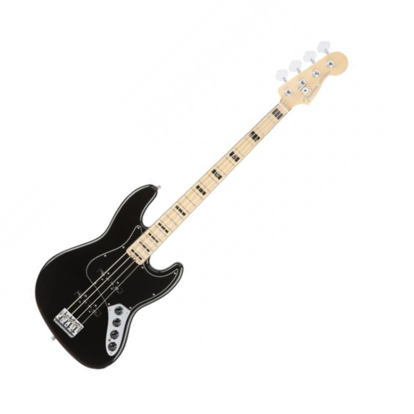 Fender American Elite Jazz Bass (USA, MN) - black Solid body