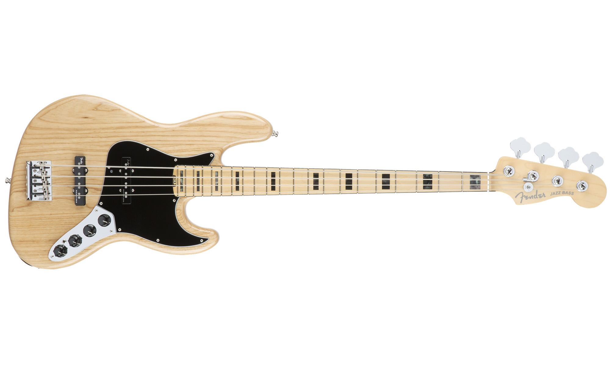 Fender Jazz Bass American Elite Ash 2016 (usa, Mn) - Natural - Basse Électrique Solid Body - Variation 1