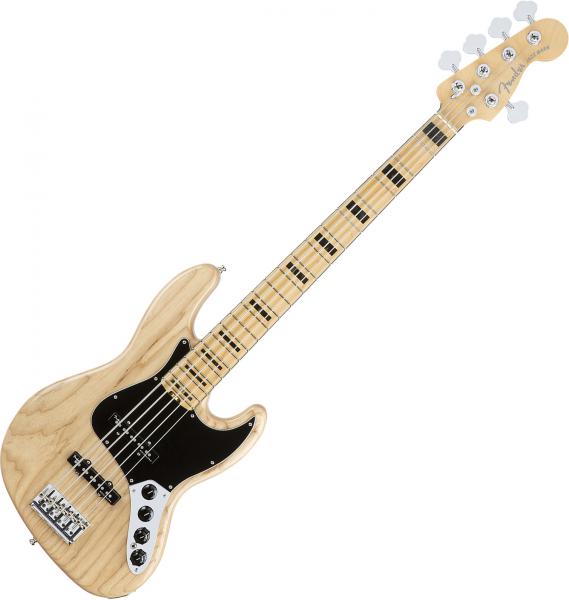 Fender American Elite Jazz Bass V Ash (USA, MN) - natural