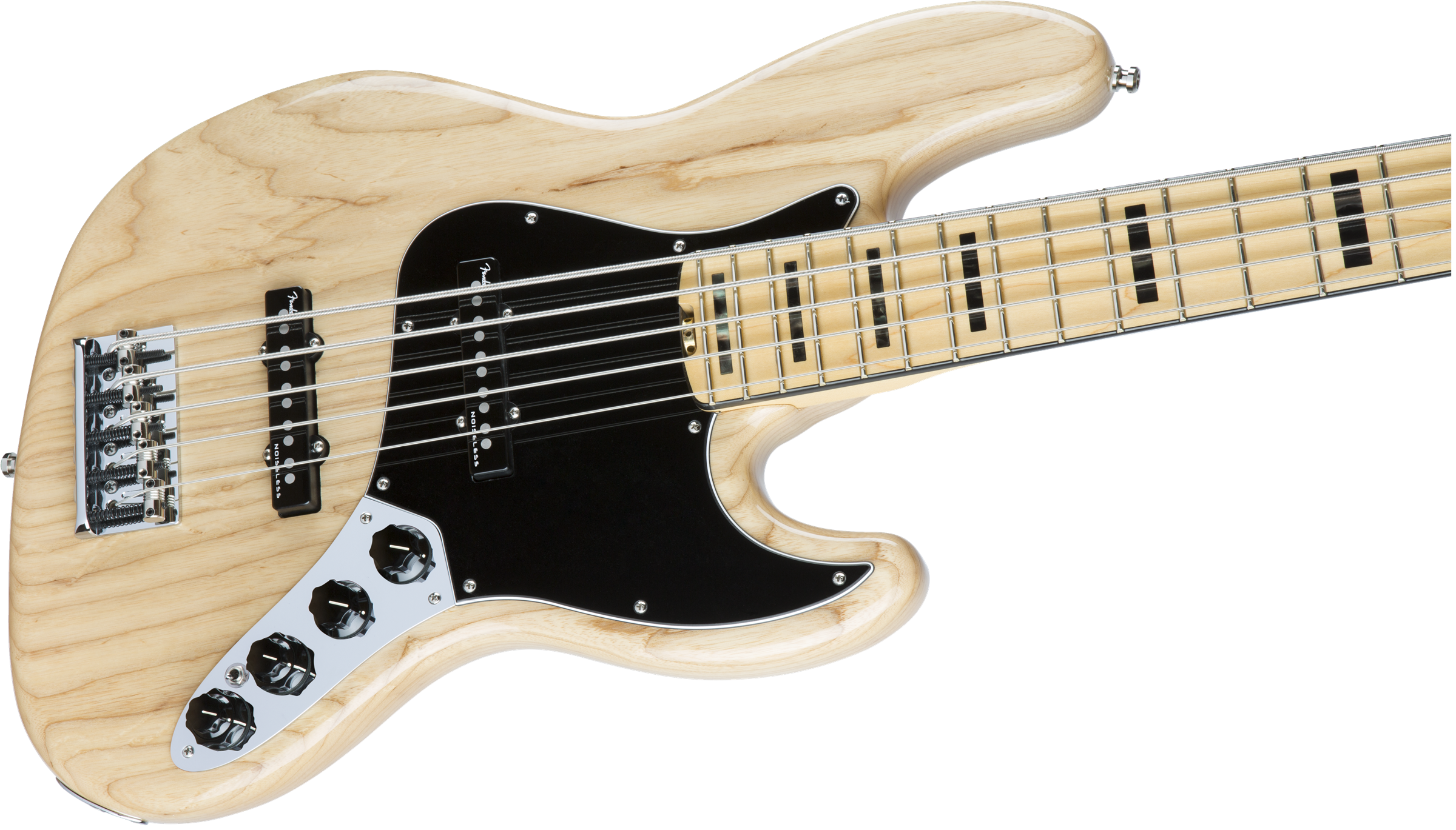 Fender Jazz Bass American Elite V Ash 5 Cordes 2016 (usa, Mn) - Natural - Basse Électrique Solid Body - Variation 3