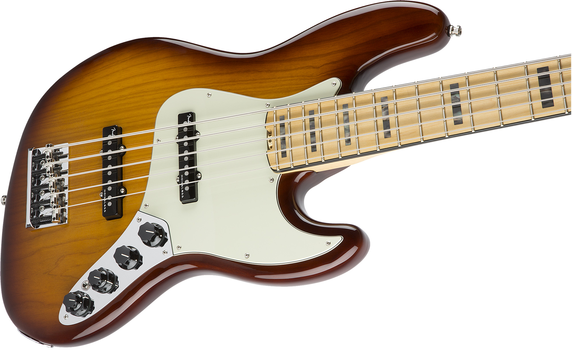 Basse électrique solid body Fender American Elite Jazz Bass V Ash (USA