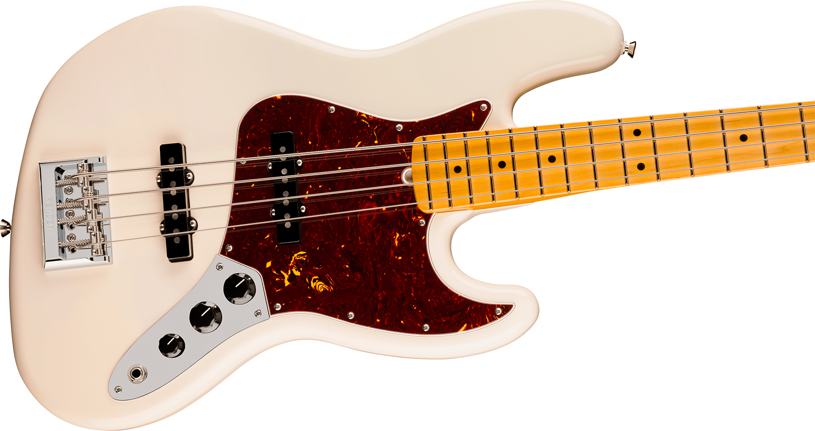 Fender Jazz Bass American Pro. Usa Mn - Olympic White - Basse Électrique Solid Body - Variation 2