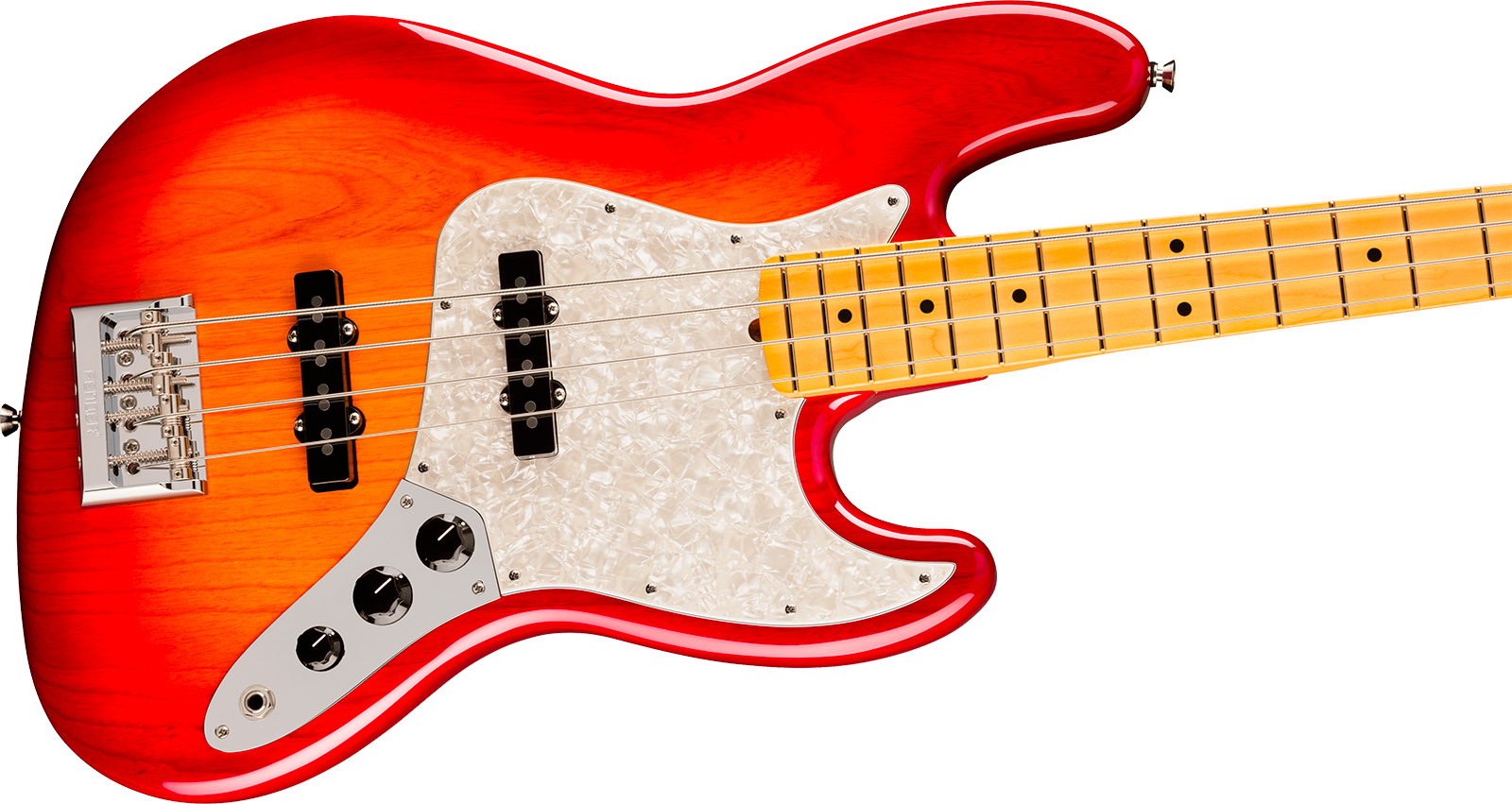 Fender Jazz Bass American Pro. Usa Mn - Aged Cherry Burst - Basse Électrique Solid Body - Variation 2