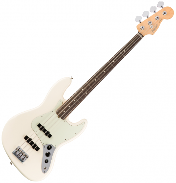 Fender American Professional Jazz Bass (USA, RW) olympic white Solid
