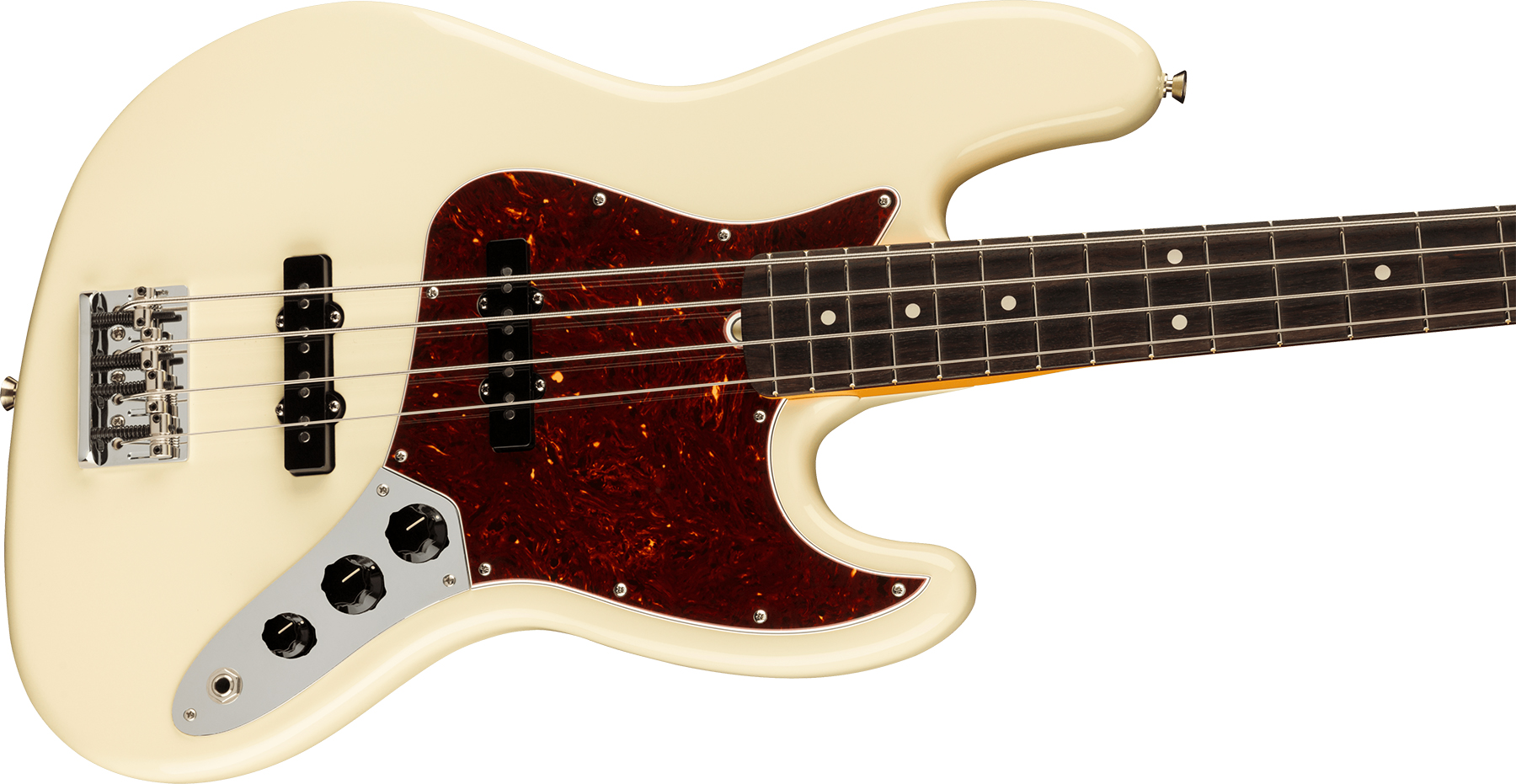 Fender Jazz Bass American Professional Ii Lh Gaucher Usa Rw - Olympic White - Basse Électrique Solid Body - Variation 2