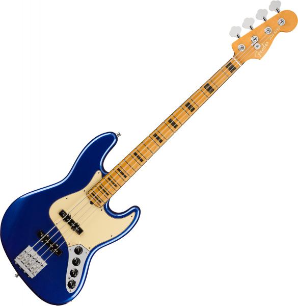 Basse électrique solid body Fender American Ultra Jazz Bass (USA, MN) - cobra blue