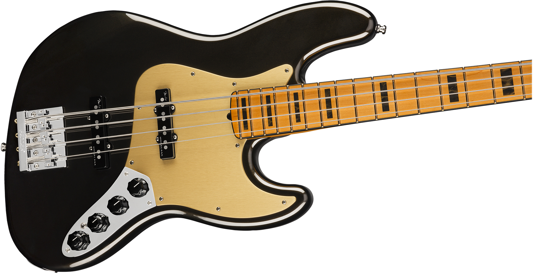 Fender Jazz Bass American Ultra 2019 Usa Mn - Texas Tea - Basse Électrique Solid Body - Variation 2