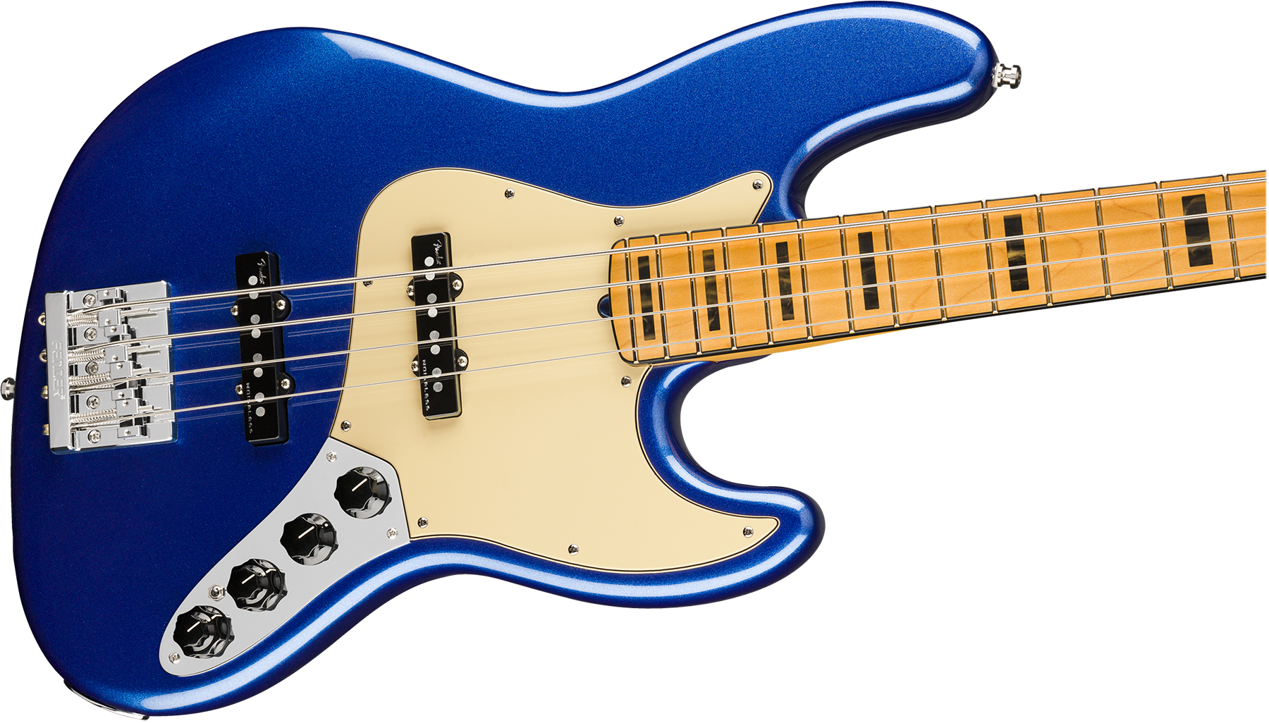 Fender Jazz Bass American Ultra 2019 Usa Mn - Cobra Blue - Basse Électrique Solid Body - Variation 2