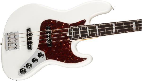 Basse électrique solid body Fender American Ultra Jazz Bass (USA, RW) - arctic pearl