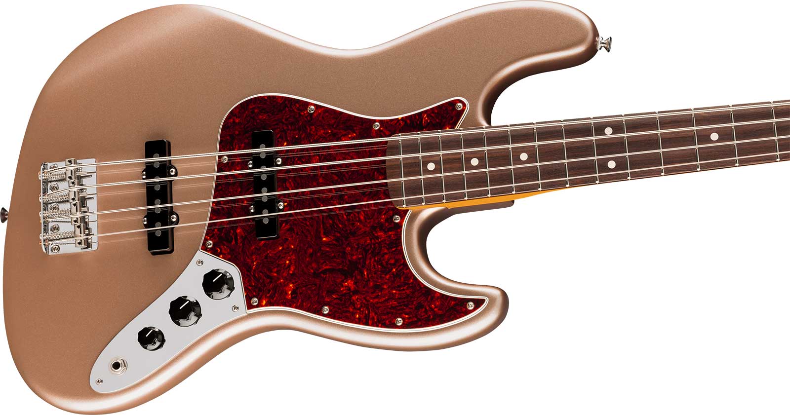 Fender Jazz Bass Classic American Professional Usa Rw - Faded Firemist Gold - Basse Électrique Solid Body - Variation 2
