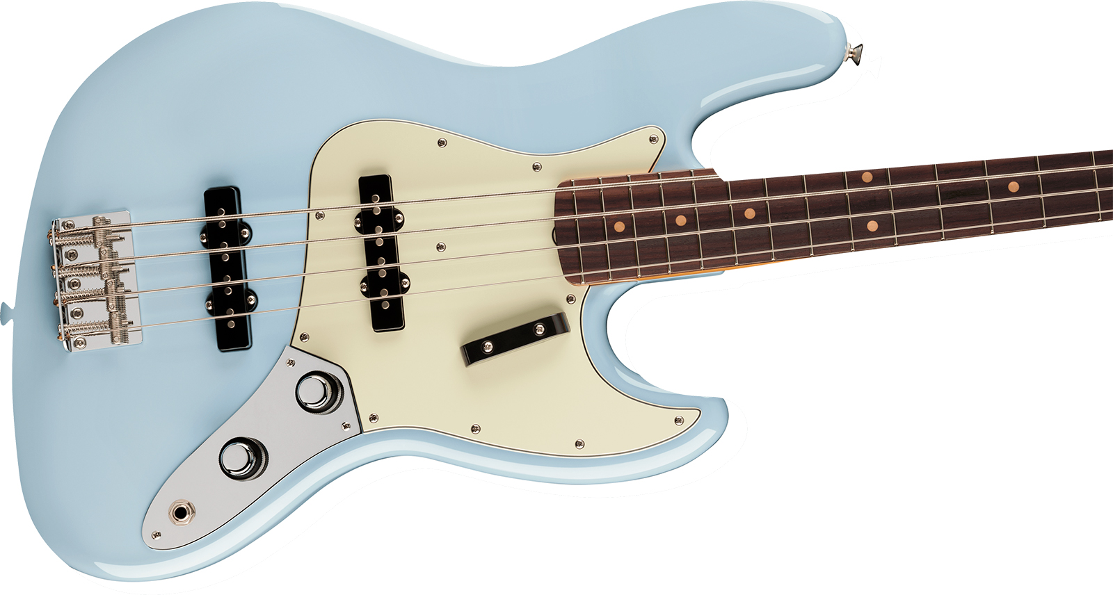 Fender Jazz Bass Early 60s Vintera 3 Mex Rw - Sonic Blue - Basse Électrique Solid Body - Variation 2