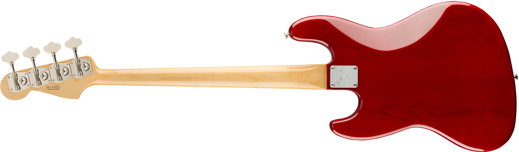 Fender Jazz Bass Flame Ash Top Rarities Usa Eb - Plasma Red Burst - Basse Électrique Solid Body - Variation 1
