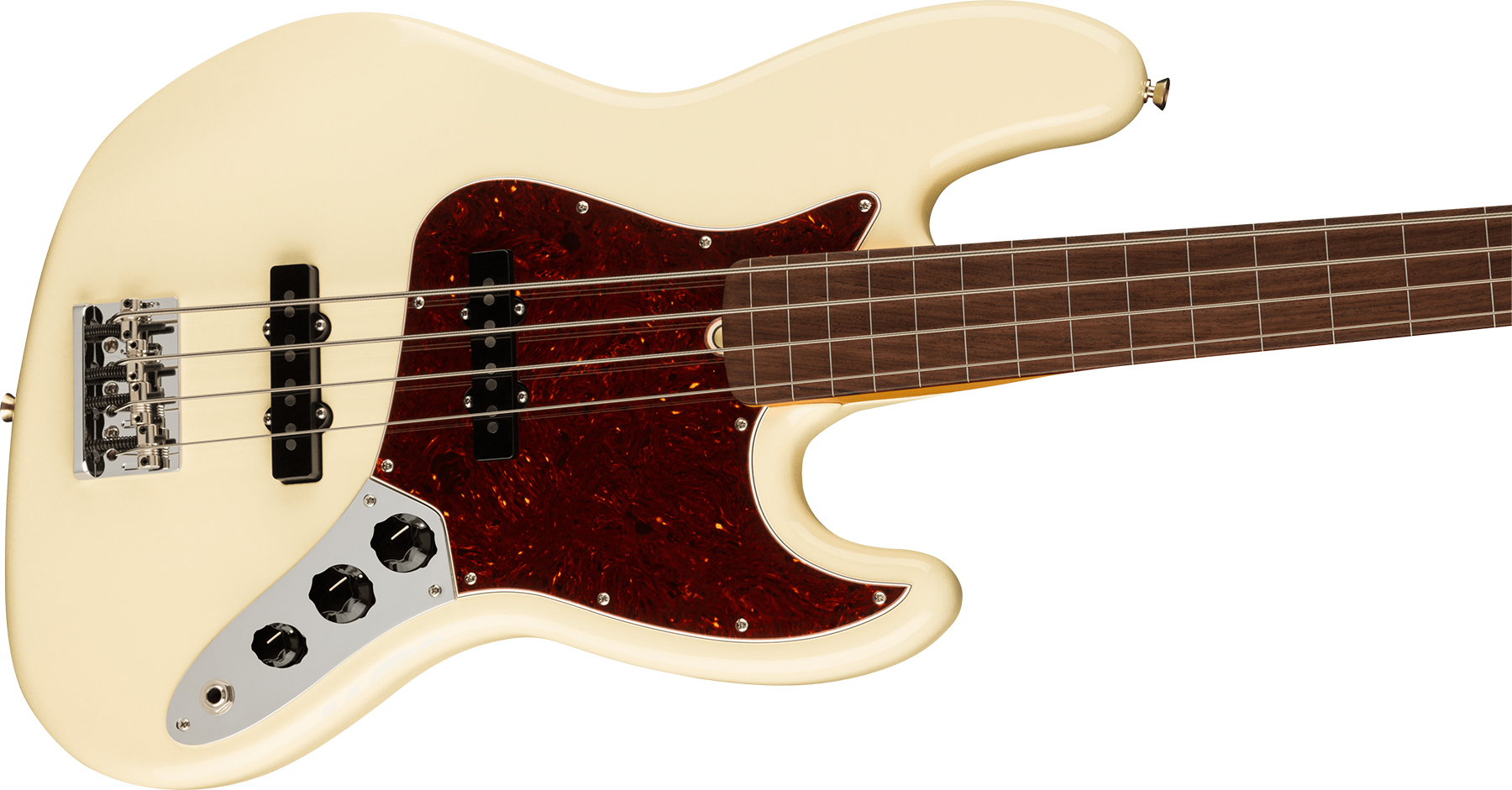 Fender Jazz Bass Fretless American Professional Ii Usa Rw - Olympic White - Basse Électrique Solid Body - Variation 2