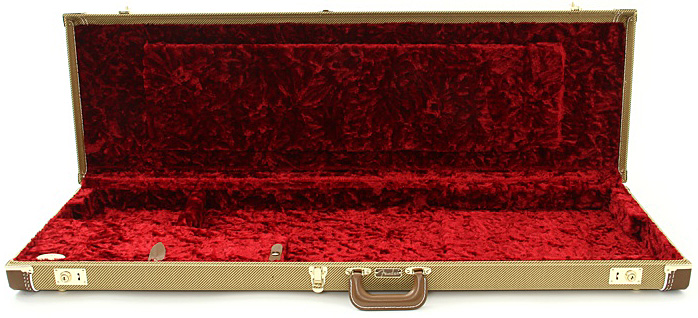 Fender Basse Elec. Jazz Ou Jaguar Bass Deluxe Rectangulaire Tweed Red Interior - Etui Basse Électrique - Variation 1