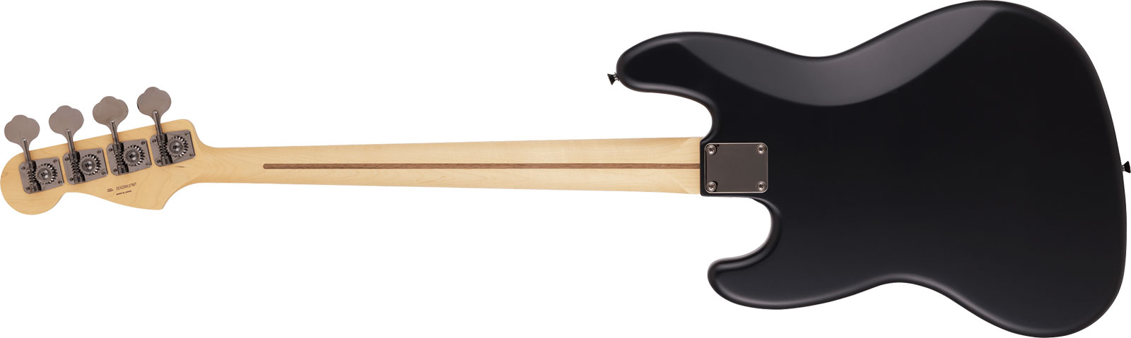 Fender Jazz Bass Noir Hybrid Ii Mij Jap 2s Trem Rw - Black Satin - Basse Électrique Solid Body - Variation 1