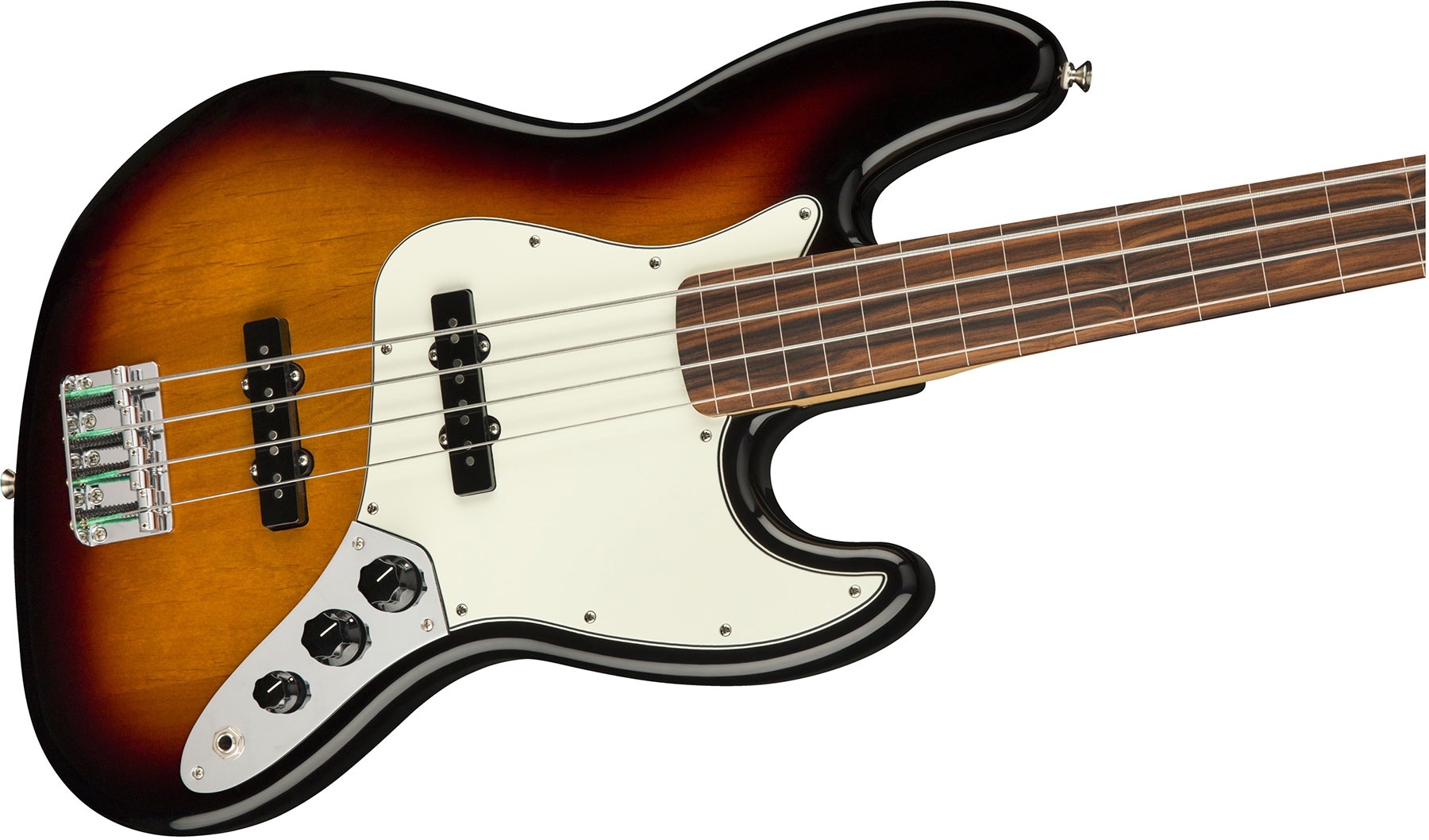 Fender Jazz Bass Player Fretless Mex Pf - 3-color Sunburst - Basse Électrique Solid Body - Variation 2