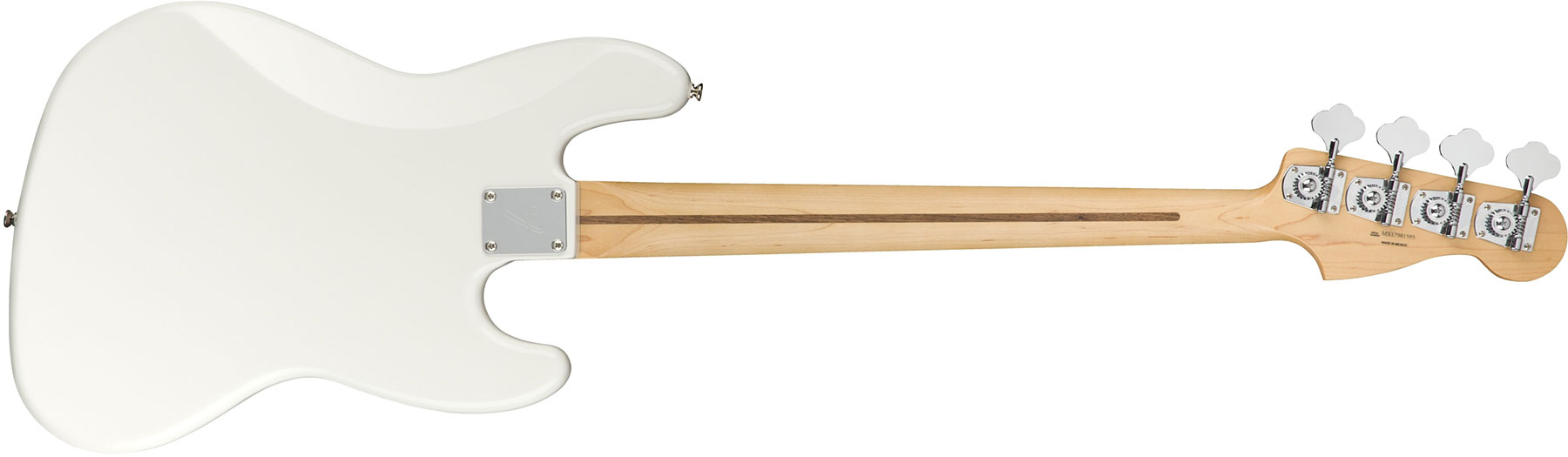 Fender Jazz Bass Player Lh Gaucher Mex Mn - Polar White - Basse Électrique Solid Body - Variation 1