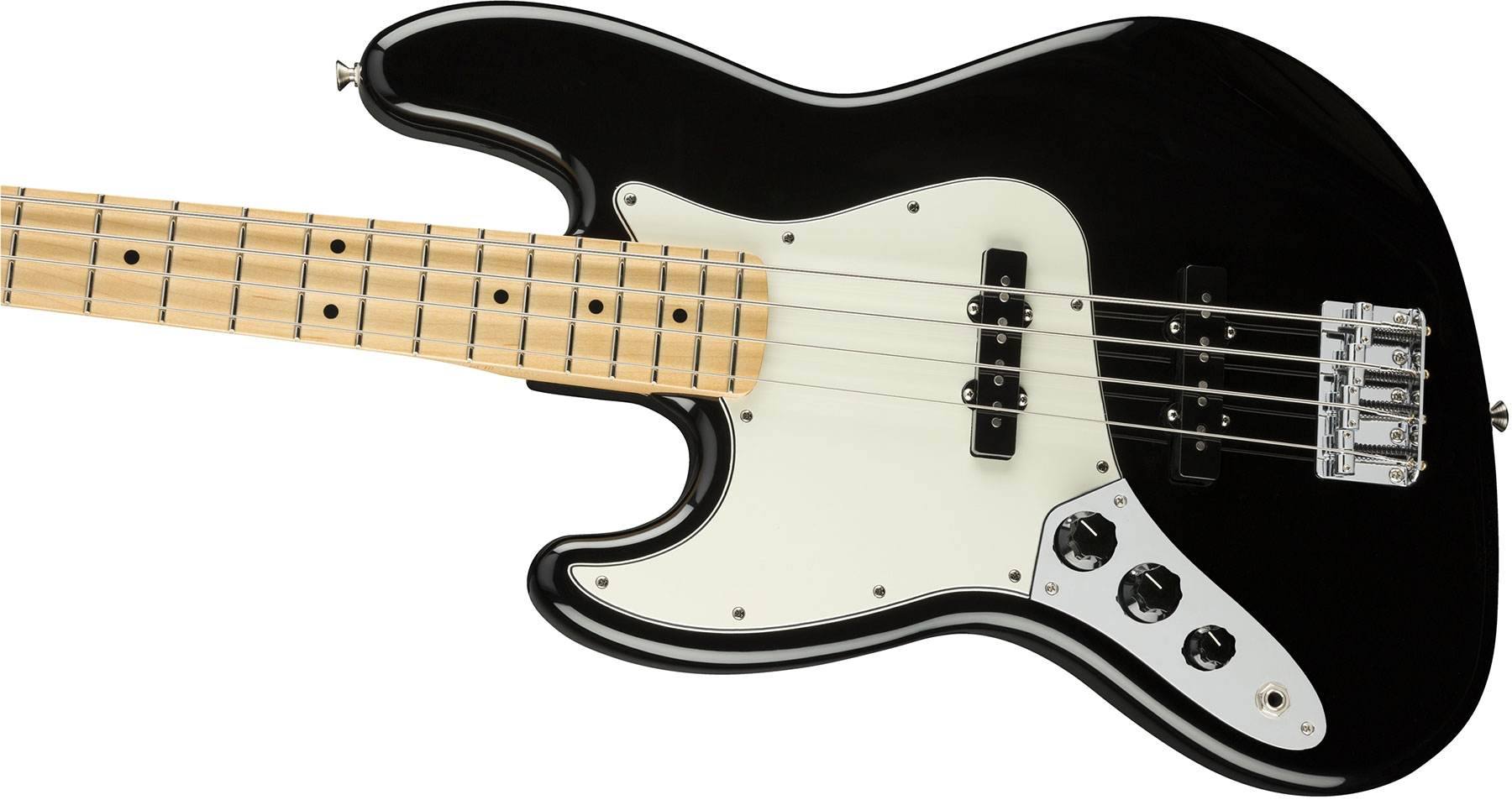 Fender Jazz Bass Player Lh Gaucher Mex Mn - Black - Basse Électrique Solid Body - Variation 2