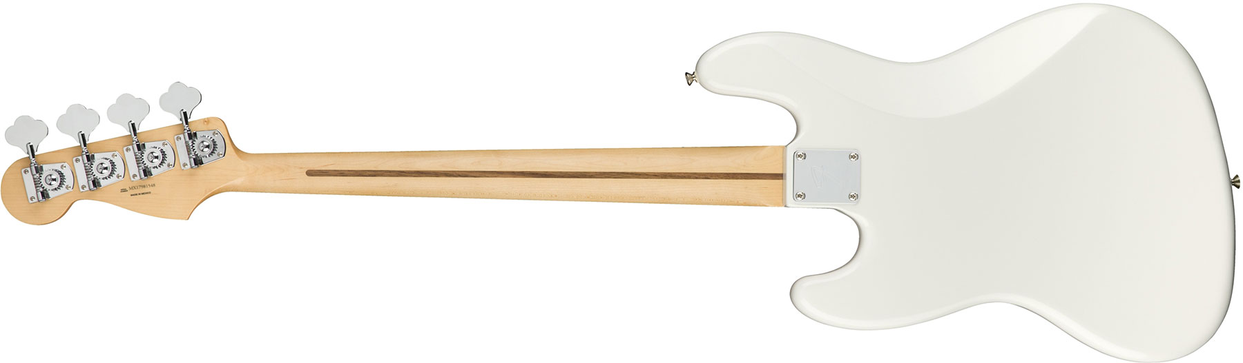 Fender Jazz Bass Player Mex Mn - Polar White - Basse Électrique Solid Body - Variation 1