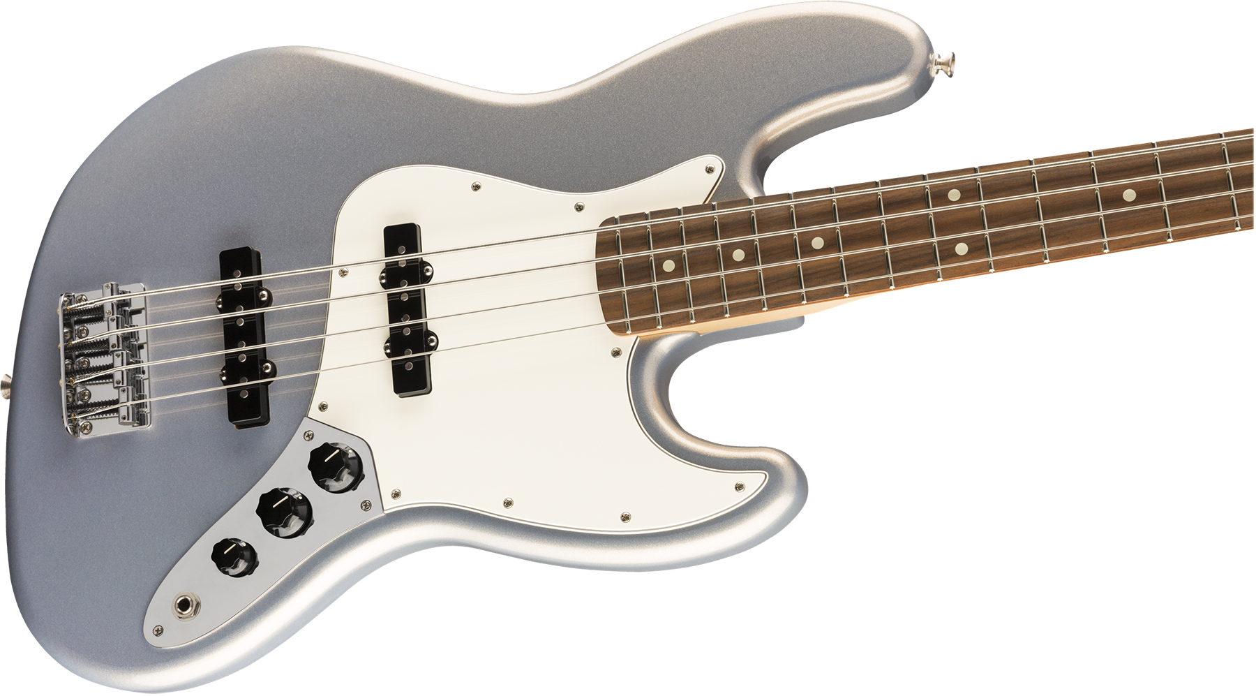 Fender Jazz Bass Player Mex Pf - Silver - Basse Électrique Solid Body - Variation 2