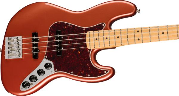 Basse électrique solid body Fender Player Plus Jazz Bass (MEX, MN) - aged candy apple red