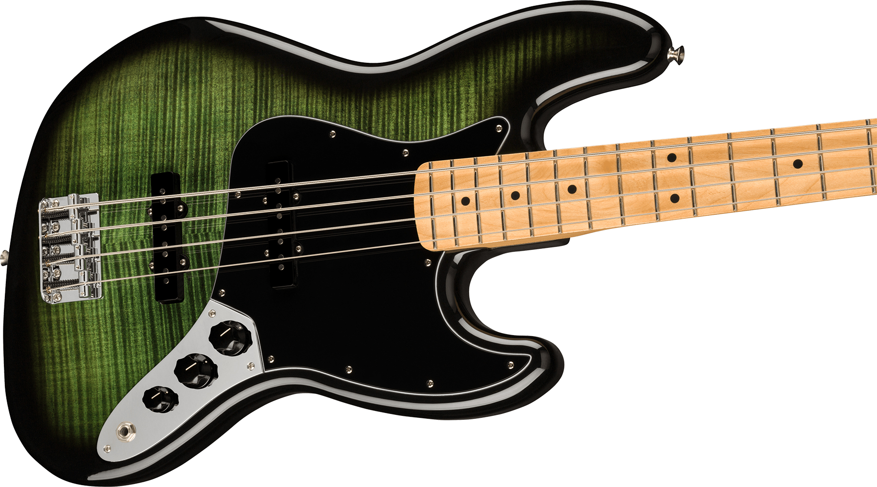 Fender Jazz Bass Player Plus Top Mex Mn - Green Burst - Basse Électrique Solid Body - Variation 2