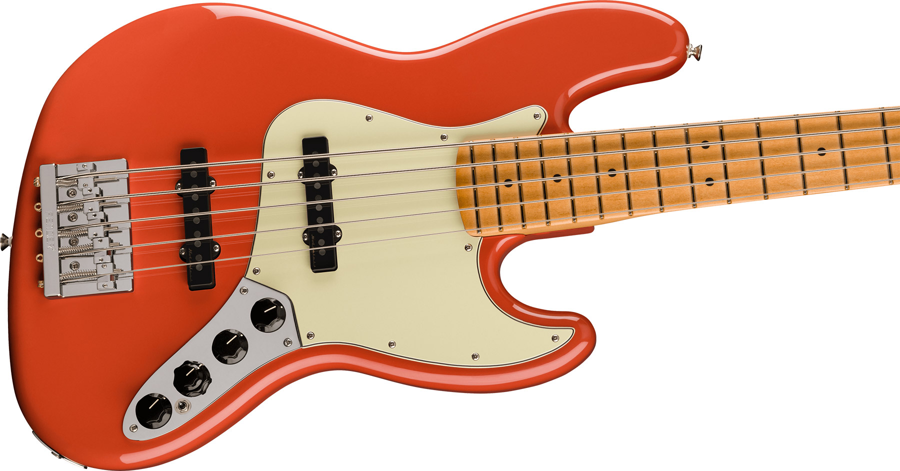 Fender Jazz Bass Player Plus V 2023 Mex 5c Active Mn - Fiesta Red - Basse Électrique Solid Body - Variation 2