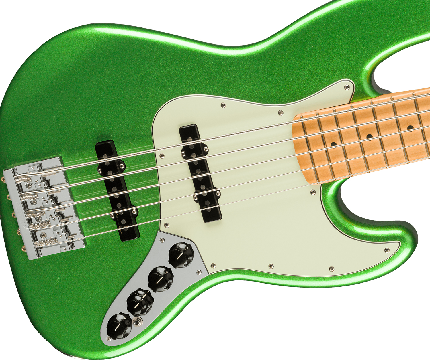 Fender Jazz Bass Player Plus V Mex 5c Active Mn - Cosmic Jade - Basse Électrique Solid Body - Variation 2
