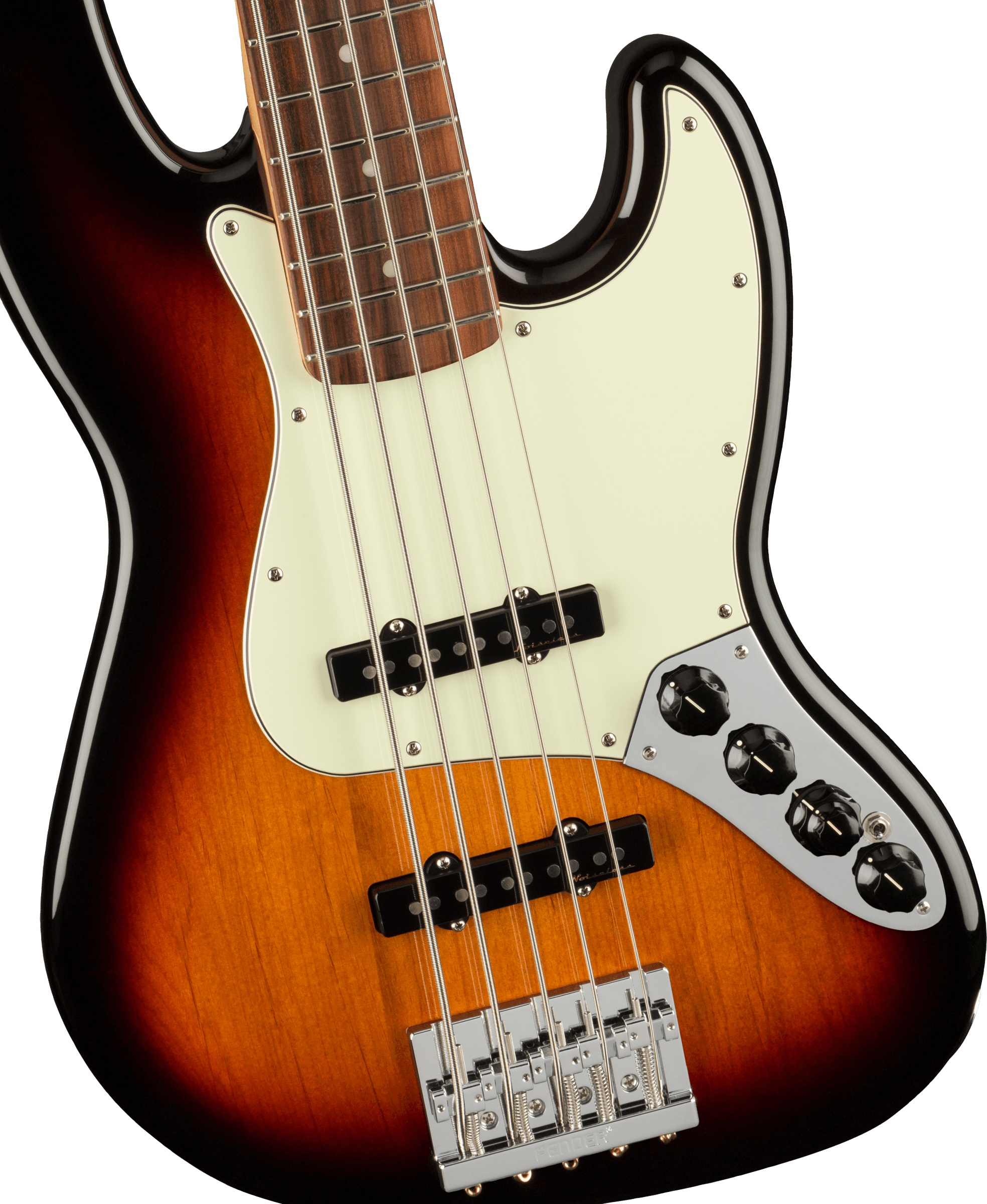 Fender Jazz Bass Player Plus V Mex 5c Active Pf - 3-color Sunburst - Basse Électrique Solid Body - Variation 2