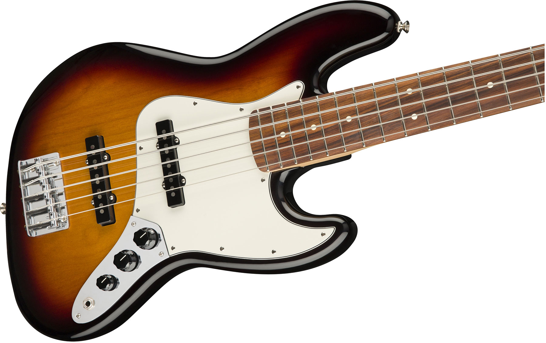 Fender Jazz Bass Player V 5-cordes Mex Pf - 3-color Sunburst - Basse Électrique Solid Body - Variation 2