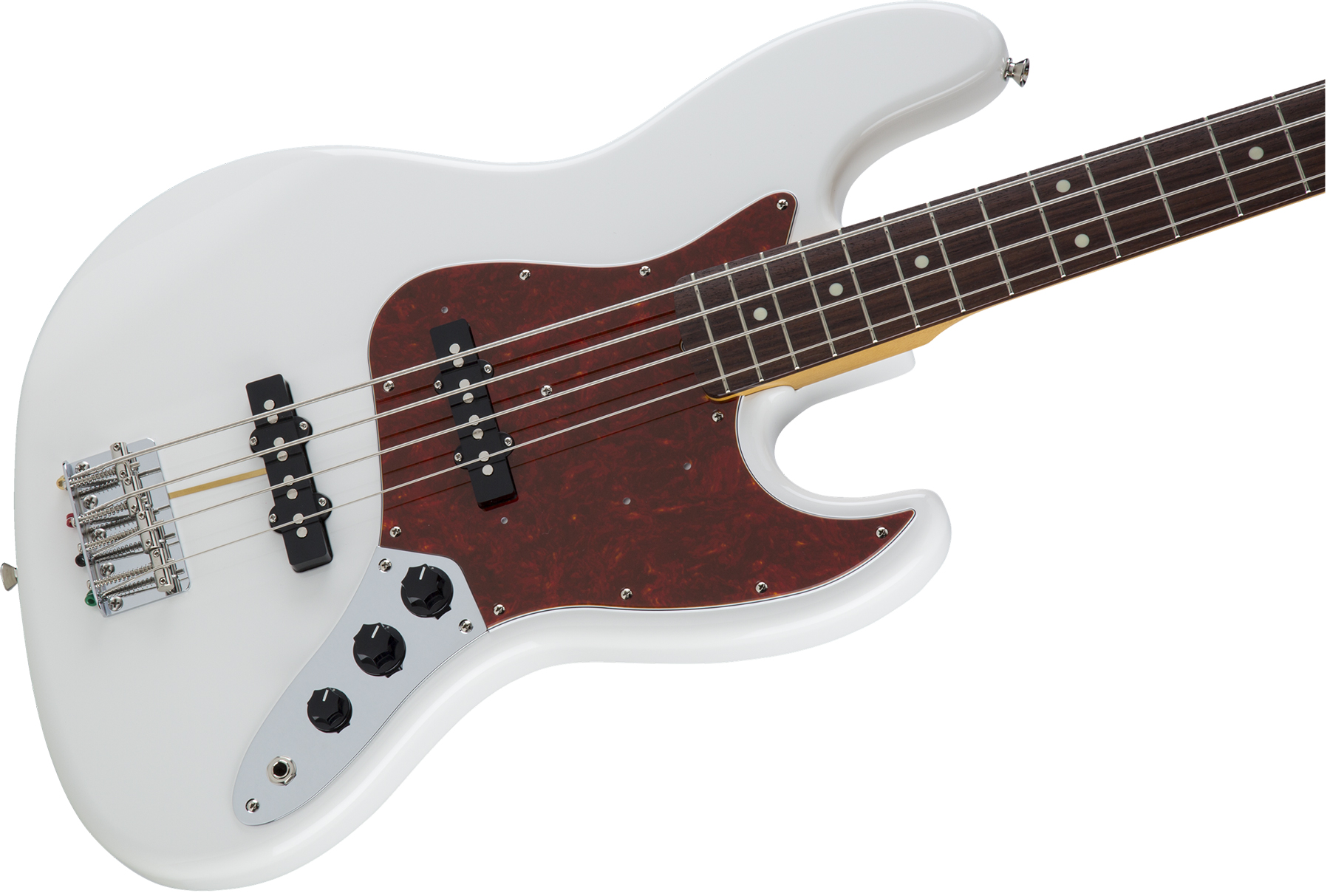 Fender Jazz Bass Traditional Ii 60s Jap 2s Trem Rw - Olympic White - Basse Électrique Solid Body - Variation 2