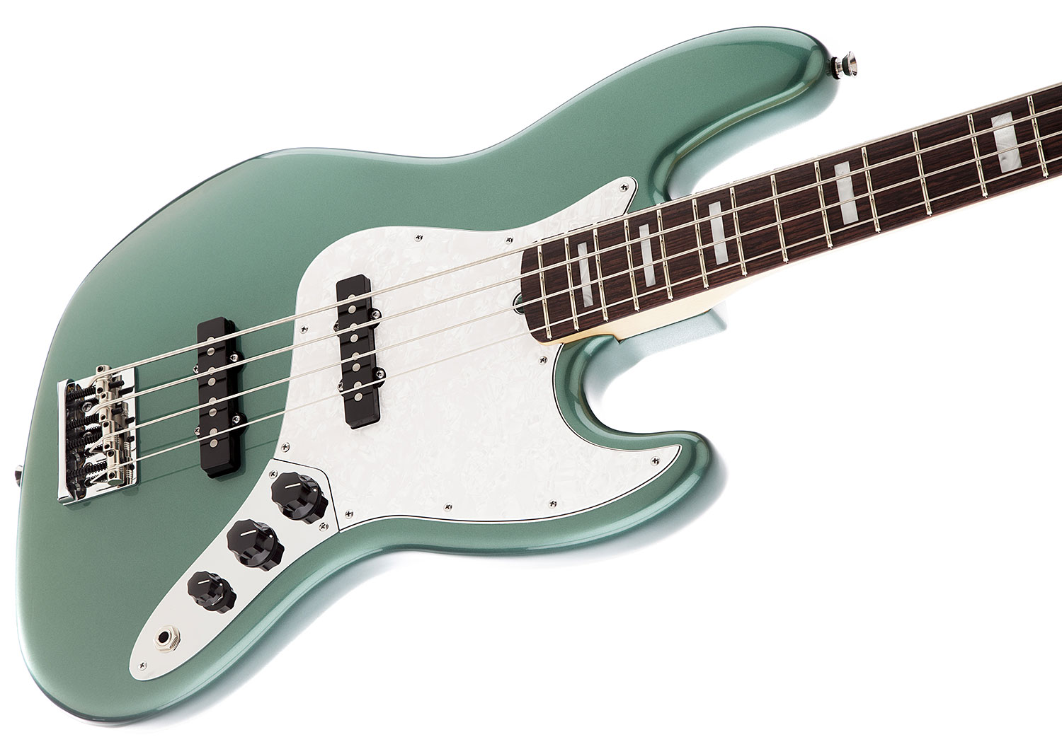 Fender Jazz Bass Usa American Artist Adam Clayton 2014  Rw Sherwood Green Metallic - Basse Électrique Solid Body - Variation 4