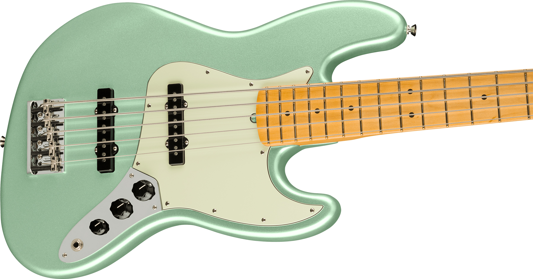 Fender Jazz Bass V American Professional Ii Usa 5-cordes Mn - Mystic Surf Green - Basse Électrique Solid Body - Variation 2