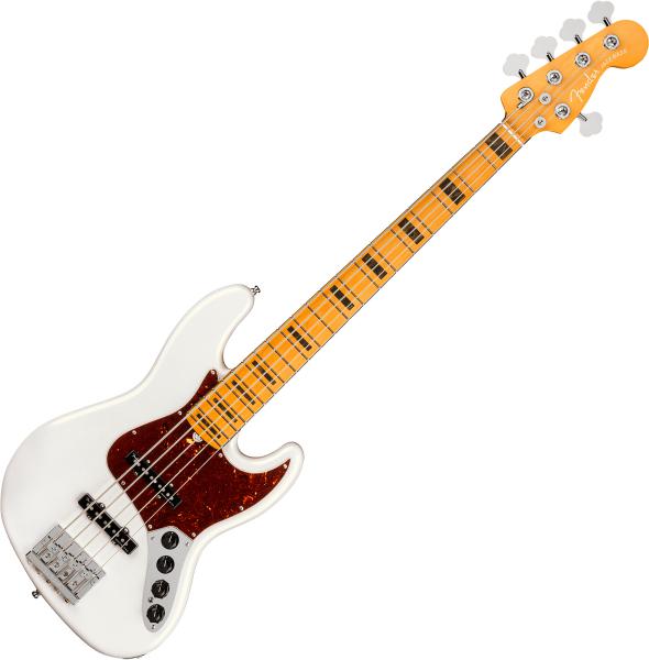 Fender American Ultra Jazz Bass V (USA, MN) arctic pearl Solid body electric bass