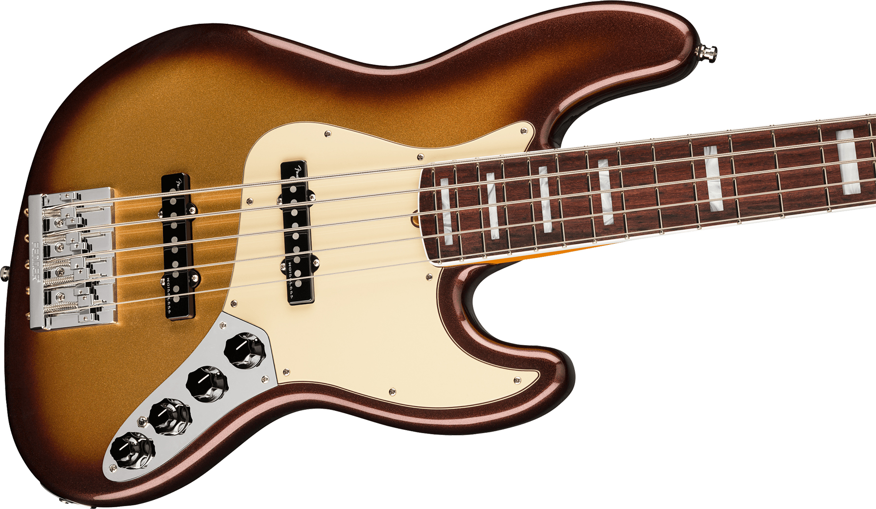 Fender Jazz Bass V American Ultra 2019 Usa 5-cordes Rw - Mocha Burst - Basse Électrique Solid Body - Variation 2