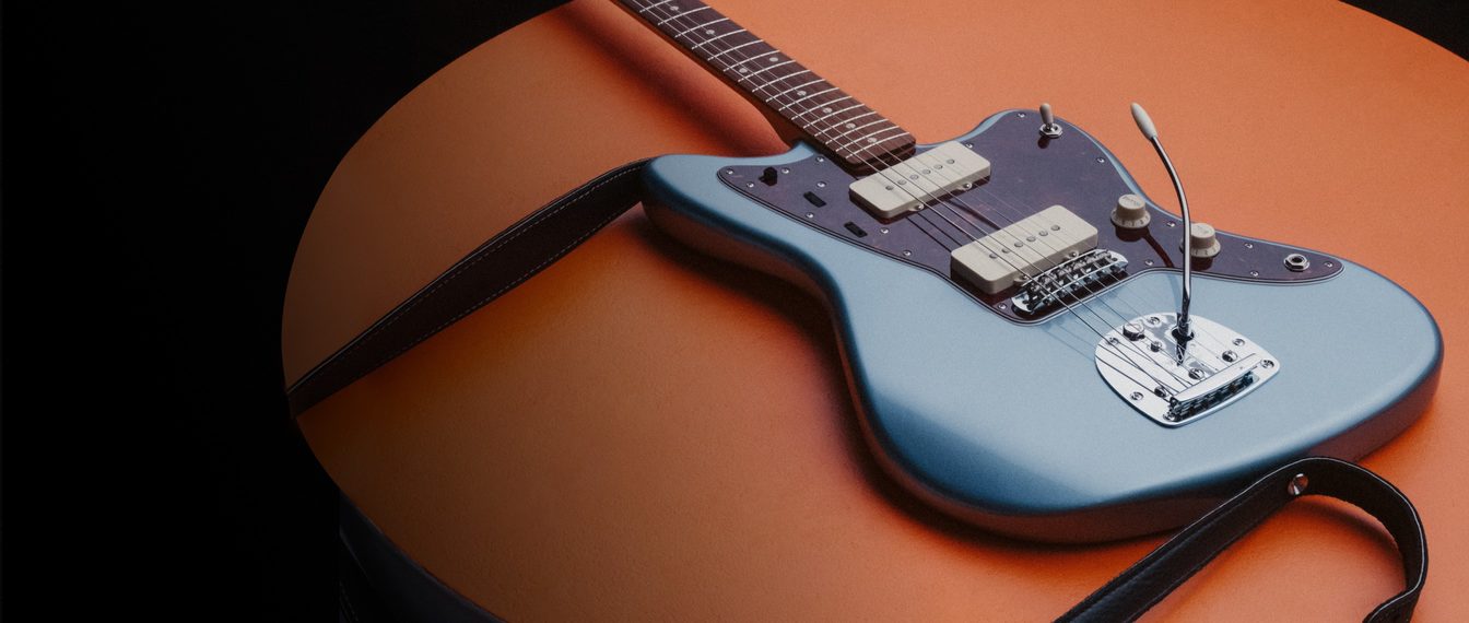 Fender Jazzmaster 60s Vintera Vintage Mex Pf - Ice Blue Metallic - Guitare Électrique RÉtro Rock - Variation 4