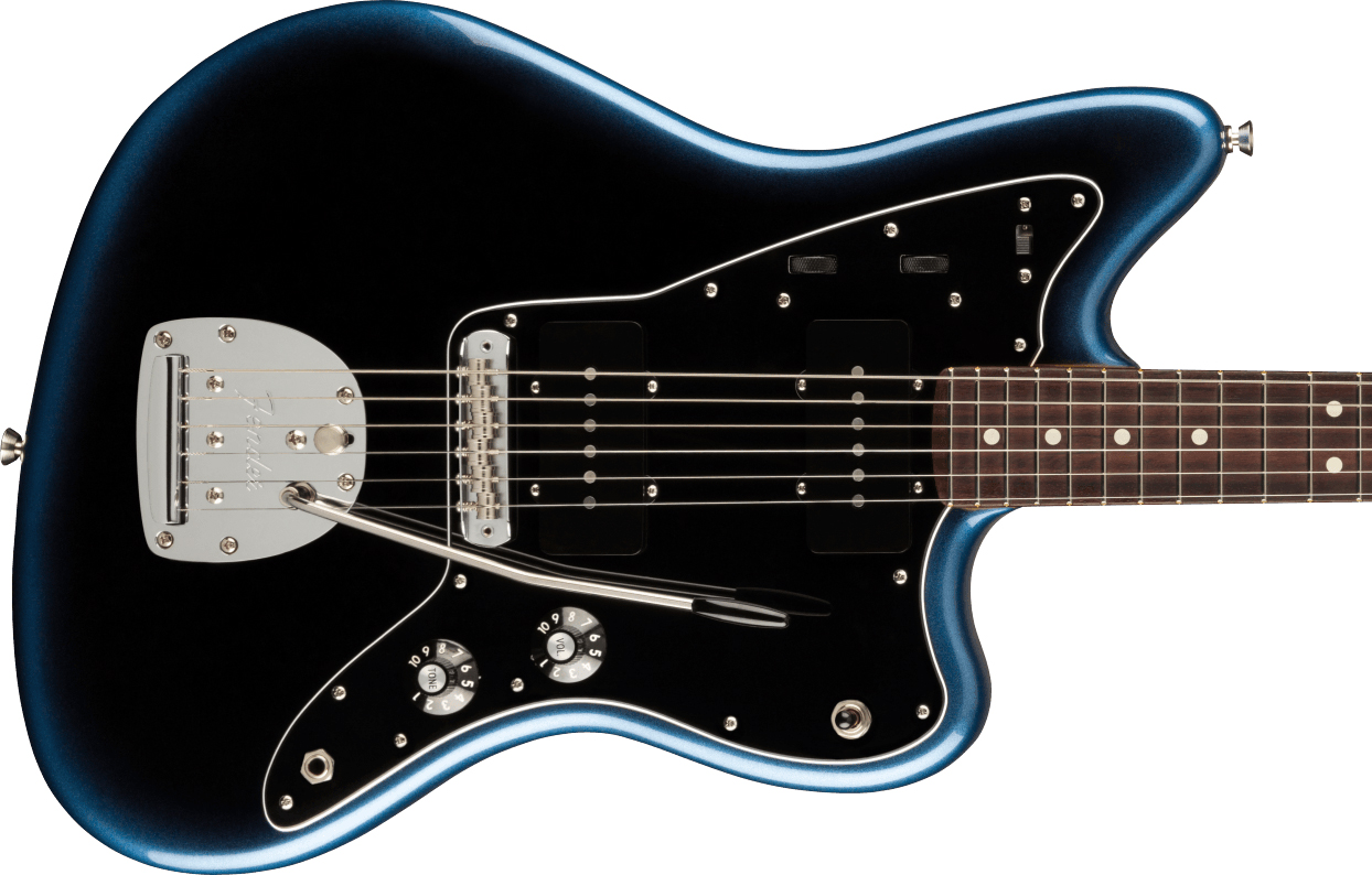 Fender Jazzmaster American Professional Ii Usa Rw - Dark Night - Guitare Électrique RÉtro Rock - Variation 1