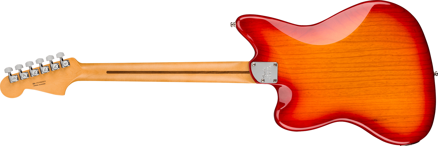 Fender Jazzmaster American Ultra 2019 Usa Mn - Plasma Red Burst - Guitare Électrique RÉtro Rock - Variation 1