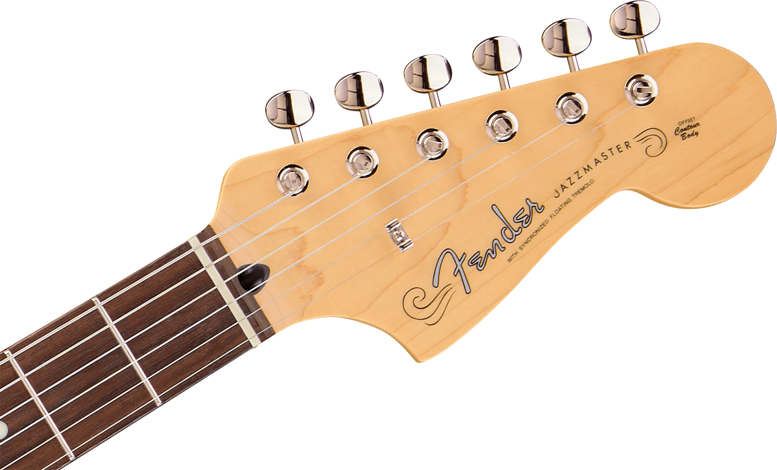 Fender Jazzmaster Hybrid Ii Mij Ltd Jap 2s Trem Rw - Satin Arctic White - Guitare Électrique RÉtro Rock - Variation 2