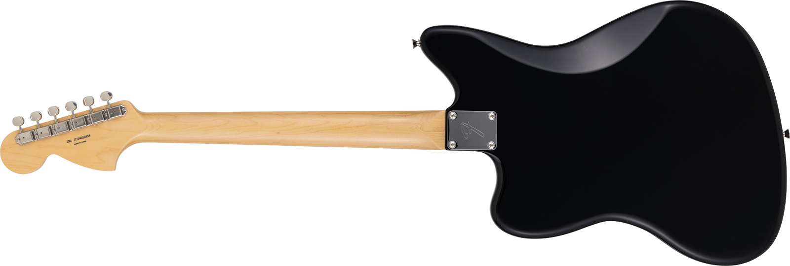 Fender Jazzmaster Late 60s Mij Traditional Ltd Jap 2s Trem Rw - Black - Guitare Électrique RÉtro Rock - Variation 1
